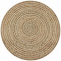 Pikkukuva 1 / 5: Punottu Jute-matto 90cm Pyöreä - Beige - Koti ja Puutarha