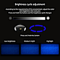 Miniatyrbillede 5 af 9: USB-C Type-C LED Indvendig Lys Neon Atmosfære Ambient Lampe til Bil Indvendig 1 Sæt af 2 set of 1