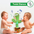 Miniatyrbillede 4 af 5: Dansende kaktus legetøj synger+gentager+danser+optagelse+LED