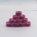 Miniatyrbillede 1 af 10: Dueslag Ringe Due Fugleklips Ringe ROSA Pink