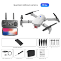 Miniatyrbilde 6 av 6: E88E525 sammenleggbar drone med høy oppløsning luftfotohode fast høyde quadcopter fjernkontroll fly grå uten linse Gray without lens Three batteries