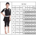 Miniatyrbild 5 av 5: 3-15 år flicka muslimsk baddräkt islamisk baddräkt Burkini rosa Pink 3-4 Years