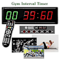Miniatyrbild 3 av 5: 2024 Gym Timer Med Fjärrkontroll, Intervall Timer Stoppur För Hem Gym