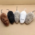 Miniatyrbillede 2 af 6: Plys Mus Design Legetøj, 1 stk. Vind op Mus Rotte Kat Hund Legetøj Mus Prank Mekanisk Bevægelse 1 Random Color
