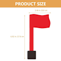 Miniatyrbillede 3 af 8: Email flag Roterende rødt flag 1 stk[qb] 1Pc