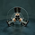 Miniatyrbild 4 av 5: Hög hastighet trippel solpanel vertikal magnetisk levitation modell borstlös motor kit Mendocino Scien