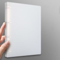 Miniatyrbillede 5 af 5: Multifunktionel A4-mappe 4-ring 2-ring A4-mappe Kontor Dokumentmappe Whit White 2 hole