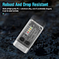 Miniatyrbild 3 av 5: Boruit V10 LED-nyckelringsficklampa EDC-ficklampa USB-uppladdningsbar magnetisk ficklampa arbetslampa-g