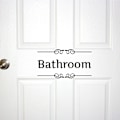 Pikkukuva 2 / 5: Vinyyli seinätarra DIY irrotettava WC ja kylpyhuoneen seinätarra WC-kyltti ovi A