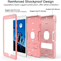 Miniatyrbillede 3 af 7: Cantis etui til iPad 9. generation/iPad 8. generation/iPad 7. generation, tyndt, meget stødsikkert, robust etui med indbygget Rose Gold