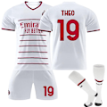 Miniatyrbild 2 av 3: Ac Milan Bortalag Barn Fotbollströja Herr Träningströja Kostym 22/23 - Perfet THEO 19 THEO 19 Kids 18(100-110CM)