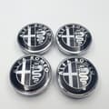 4-pack Alfa - 60MM Navkapslar Alfa Romeo Silver