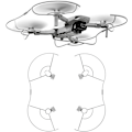 Pikkukuva 1 / 5: Mini 2 SE potkurin suojus DJI-lennokin potkurille, turvallisuuslisävarusteet