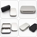 Miniatyrbillede 5 af 5: Mini Tin Box Tin Metal Rektangulær Tin Medhængsel Lille Opbevaring Til Slik Gave Små Ting Favoritter
