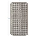Miniatyrbilde 5 av 5: Badematte, 70x38cm Medium Størrelse Sklisikker Rektangulær Dusjmatte med Sugekopp og Dreneringshull, Badematte Maskinvaskbar Badematte (Grå