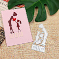 Miniatyrbillede 2 af 5: Mors dag lykønskningskort skæredøre DIY Scrapbooking prægning stencilform