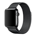 Miniatyrbillede 1 af 5: IC Milanese Loop Metal Armbånd Apple Watch 42/44/45/49mm Sort Sort Sort