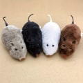 Miniatyrbillede 4 af 6: Plys Mus Design Legetøj, 1 stk. Vind op Mus Rotte Kat Hund Legetøj Mus Prank Mekanisk Bevægelse 1 Random Color