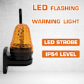 Miniatyrbild 4 av 5: Universell 12V-265V LED-strobealarmsignallampa väggblinkande nödvarningslampa för dörröppnare