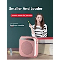 Miniatyrbilde 2 av 5: Bærbar stemmeforsterker med kablet mikrofon headset oppladbar høyttaler (svart)
