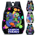 Rainbow Friends Rygsæk Stor Kapacitet Skoletasker til Børn Drenge Piger vY[BT] B