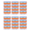 Miniatyrbilde 1 av 4: 24 stk. barberblad barberbladrefiller for Fusion 5, barberblader for menn - Oransje Ny Versio