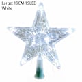 Miniatyrbillede 1 af 10: 1. Juletræ LED lys Femtakset stjerne STOR-HVID Large-White Large-White