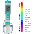 Miniatyrbillede 5 af 5: 7 i 1 elektronisk ph-meter, ph-meter PH/TDS/Temp/SG/EC/ORP vandkvalitetstestværktøj ± 0,01 høj præcision, ph-tester drikkevandstester