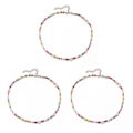 Pikkukuva 4 / 5: 1/2/3/5 helmen kaulakoru helmillä koristeltu choker säädettävä ketju boho tyyppi 4 Type 4 3PCS
