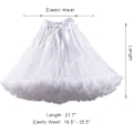 Miniatyrbillede 2 af 6: Kvinders elastiske talje chiffon underskørt puffy tutu tyl nederdel prinsesse ballet dans pettiskirts underskørt