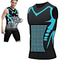 Miniatyrbilde 4 av 5: Ionic Shaping Vest Menn Body Shaper 2023 Ny Versjon Ionic Shaping Vest Menn Komfortabel Pustende Is Silke Stoff