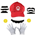 Pikkukuva 1 / 5: Super Mario Hat Cap 2 Valkoiset Hanskat 7 Parta 2（M：Keskimääräinen lapsen mies