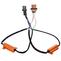 Miniatyrbillede 6 af 11: 2 stk 50W Last LED Lys Enkelt Modstandskabel, 7443 8RJ Enkelt Modstandskabel