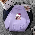 Miniatyrbild 3 av 5: Cartoon Sanrio Hello-kitty Söt Hoodie För Kvinnor Koreanska Flickor Mode Tröja Vår Och Höst Modell Kläder Casual Långärmad S S yellow