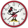 Minnie Mouse Retro Klockvisare 10\" Väggklocka
