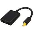 Miniatyrbild 1 av 5: Digital Spdif optisk ljudsplitter 2-vägs Toslink splitteradapter 1 ingång 2 utgång Spdif optisk