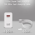 Miniatyrbilde 3 av 5: 120W hurtiglader USB-lader strøm hvit EU