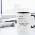 Miniatyrbilde 4 av 4: Coffee++ Program for Programmers Kaffe Krus Keramisk Kopp Farge Håndtak Farge Jul Nyttår Gave Krus