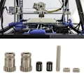 Miniatyrbillede 3 af 3: Dobbelt drev ekstruder gear 7 stk dobbelt rustfrit stål 3D printer tilbehør