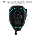 Pikkukuva 8 / 8: Kannettava vedenpitävä lamppu Walkie Talkie kädessä pidettävä mikrofoni BF-A58/BF-UV9r BF-9700 (musta)