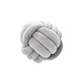 Miniatyrbillede 1 af 4: Blød knude pude, håndlavet strikket kuglepudde, dekorativ pude til soveværelse sofa (20cm) grå Grey