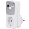Miniatyrbillede 3 af 8: 180~260V USB Smart Digital Nedtællingstimer Stik til Computer Telefonoplader