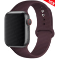 Miniatyrbilde 1 av 6: Silikonrem for Apple Watch Band 45mm 44mm 42mm 49mm 41mm 40mm 38mm correa armband iwatch Series 8 7 9 SE 4 3 5 Ultra 6 mørk kirsebær dark cherry 38 40 41 mm M-L