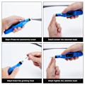 Miniatyrbilde 2 av 5: DIY Håndlaget Modell Materialer Mini Elektrisk Kvern Modell Rengjøring Drill 3D Utskrift Modell Sliping Verktøy Black 0.11