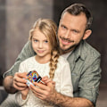 Pikkukuva 4 / 5: Monipuolinen vaihdettava magneettinen taikakuutio 3D käsikäännös palapeli Anti Stress Lelut P Rubik's Cube Astronaut Blue