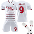 Miniatyrbild 1 av 3: Ac Milan Bortalag Barn Fotbollströja Herr Träningströja Kostym 22/23 - Perfet GIROUD 9 GIROUD 9 L