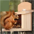 Miniatyrbillede 4 af 5: Egern foderbræt vejrbestandigt I Fremstillet af skruet massivt træ Fodringsstation I Fodringsstation Egern Kobel Egernhus