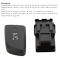 Miniatyrbilde 3 av 5: Air condition AC-bryter trykknapp med hette 6554KX Erstatning for Citroen C1 2005-2014
