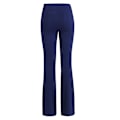Miniatyrbillede 2 af 3: Kvinde Almindelig Elastisk Høj Talje Yoga Bukser Åndbar Komfortabel Fuld Længde Bred Ben Bukser Sommer Casual Flare Bukser Mørkeblå Dark Blue M