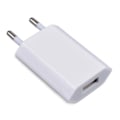 Miniatyrbilde 2 av 3: Mobiltelefonlader med europeisk standard, 1A vegglader, 1000mA rund plugg white
